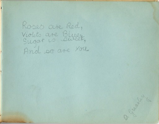 Dedication from A.Greasley Dedication from A.Greasley