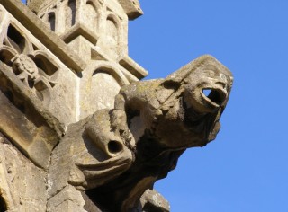 (4) The Ale-Wife, a gargoyle on St Mary's parish church