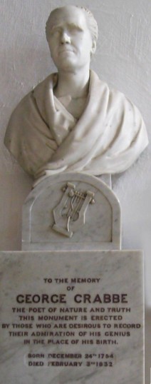 Crabbe Memorial, Church of St. Peter and St Paul, Aldeburgh