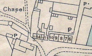 1920_sale_Map_The_Green_cottages Who Lived on The Green in 1901?