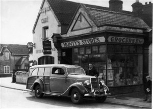 3aMontys_Stores_s 1950 view of Rutland Café and Monty's Stores (what is now the mower repair shop)