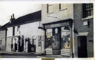 4_Ottleys_GW4LR Hart's Garage; Ottley's shop; and Mr Silkstone's dental surgery c1930s