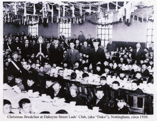 ADA_Davidson_02 Press photograph of a Christmas Breakfast at the Dakeyne Street club