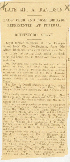 ADA_Davidson_04 Press report of Alfred Davidson's funeral