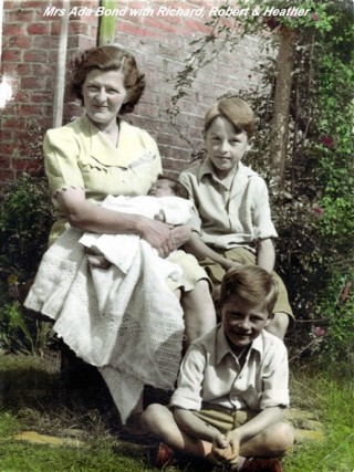 Ada_Bond___children Mrs Ada Bond and her sons Richard and Robert.