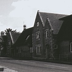 Ada_Bond_set4__card_3_various_effects Bottesford School. The Infants' room was on the left hand end and is now the Fuller Room