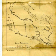 Campaign Map detailing the Lower Mesopotamia region. | From the collection of Bill Sutton Jnr