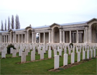 Arras_Memorial J W Bullock is listed in Bay 5 of the Arras Memorial