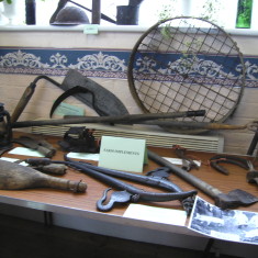 Supra The display of farm tools