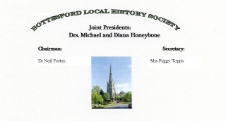 Bottesford Local History Society 2012-2013