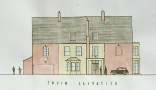 BOT204_022_FrontElevation_240211_17 The southern (front) elevation of the Rectory during the 1950s.