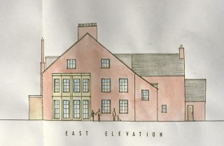 BOT204_023_EastElevation_240211_18 The eastern elevation of the Rectory during the 1950s.