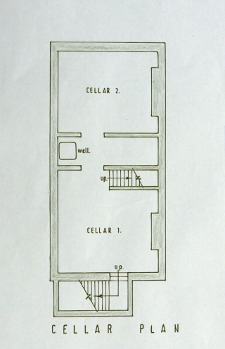 BOT204_027_cellars_08_v4 The plan of the cellars of the Rectory during the 1950s.