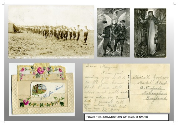Pte. Harold Hallam's postcards to his cousin Marjorie Goodson