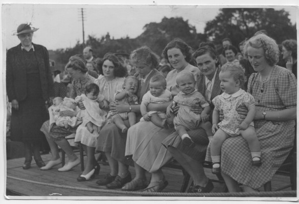 Baby Show 1950 at The Village Hall, Bottesford