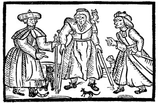 Bot_witches The Bottesford Witches, Margaret, Joan and Phillipa Flower and their familiars, including Rutterkin the cat.
