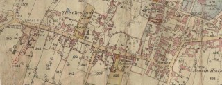High Street Bottesford 1884 OS Map