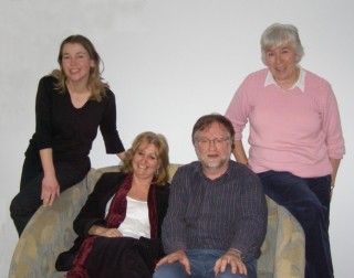 The writers: L to R - Julia Damassa, Sue Mackrell, David McCormack and Val Woolley