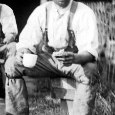 A well-earned cup of tea. Detail of 12.