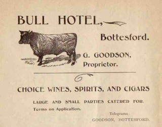 Bull_Advert Bull Hotel Advert circa 1900