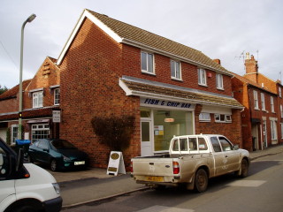 OLYMPUS DIGITAL CAMERA Maneline Hairdresser, Fish and Chip Bar and the Flats at No 5 in 2006