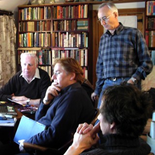 Site management training session, March 2007. From L clockwise - Bob Sparham, Jerry Weber (MLA East Midlands), Norman Robinson, Jack Latimer (Community Sites).