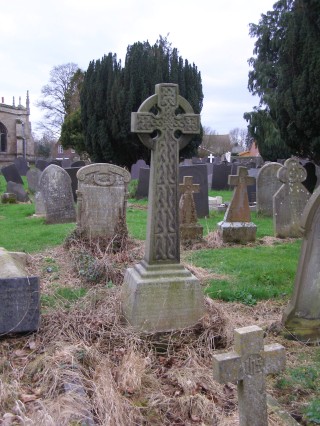 OLYMPUS DIGITAL CAMERA The grave of Leontine, John and Frederick Cullen, St. Mary the Virgin Churchyard, Bottesford