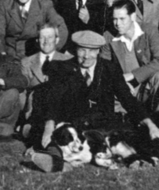 Arthur Marston in the Red Lion Garden - 1948