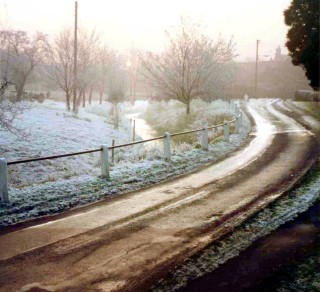 Devon Lane in Winter