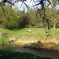 Here the Devon flows through pasture, giving us a glimpse of what it must have been like before the expansion of Bottesford