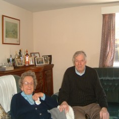DongerBobandMary_PEG Tha late Bob Donger and his wife Mary, at home in Easthorpe.
