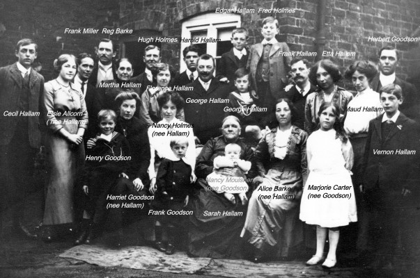 Hallam Family Group, Bottesford c. 1910
