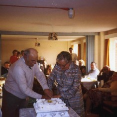 Mary and Frank Topps' Golden Wedding celebration in 1984