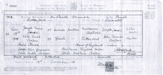 Granari_Wedding_Certificate1918_web Edith Cooper and Joseph Granari's marriage certificate.