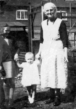 Grandmother___children_closer_crop My cousin Sheila, me on my toes, and Granny Emily Culpin (probably early 1942).