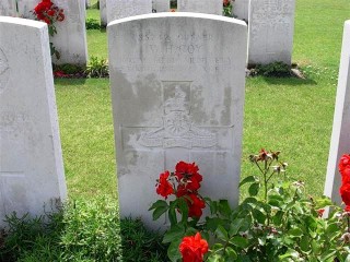 Grave of William Henry  Coy, RFA, Artillery Wood Cemetery, Boezinge, Belgium. | From the collection of Iain Coy