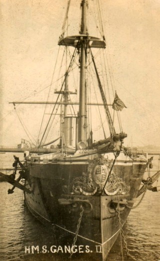 HMS Ganges training ship, 1921.