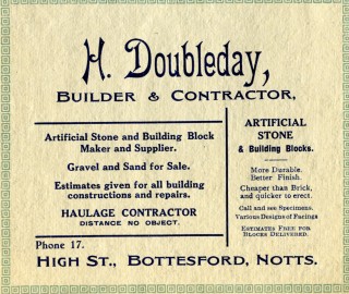 H_Doubleday4591 Horace Doubleday's advert in a 1925 Bottesford Amateur Operatic Society programme for their production of 'Iolanthe'.
