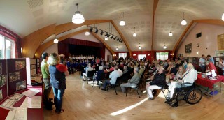 Hall On the day - all set and nearly ready to start