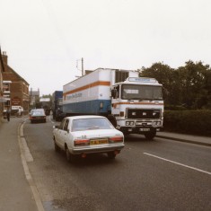 High_St1631 Bottesford High Street pre by-pass traffic