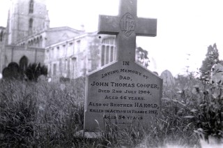 John Thomas Cooper headstone, also Harold Cooper