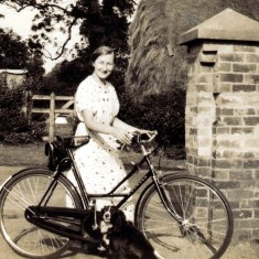 Kath_bicycle1 Miss Walker with her bicycle