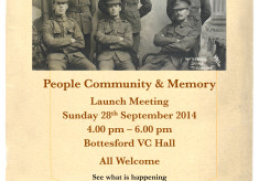 Bottesford Parish WW1 Centenary Project - Launch Meeting