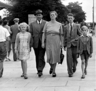 The Bradshaw family at Skegness, 1950