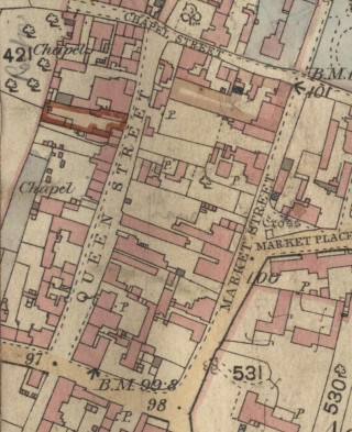 Map_Queen_St Detail from 19th Century Map