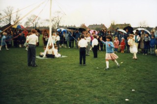 May Pole Dancing in 1986 - Bottesford Primary School