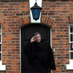 Supra 'Evening All.' Michael Bradshaw, over from Adelaide, stood in for his father, Sergeant Arthur Bradshaw.