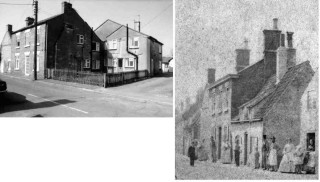 Mill House, Queen Street, Bottesford where J.D. Robinson lived in the 1890's. The photographs show the house in the 1970's and 1870's