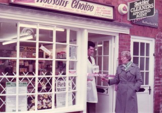 Millership_coloured_pc29_copy Mr Alan Millership outside Hobson's Choice