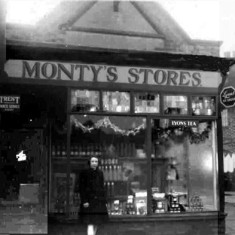 Margaret Montegriffo outside Monty's Stores.